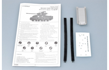 Сборная модель Американский средний танк M4A3E8 Sherman с гусеницами T66