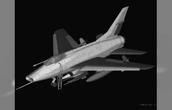 Сборная модель Самолет F-100C "Супер Сейбр"