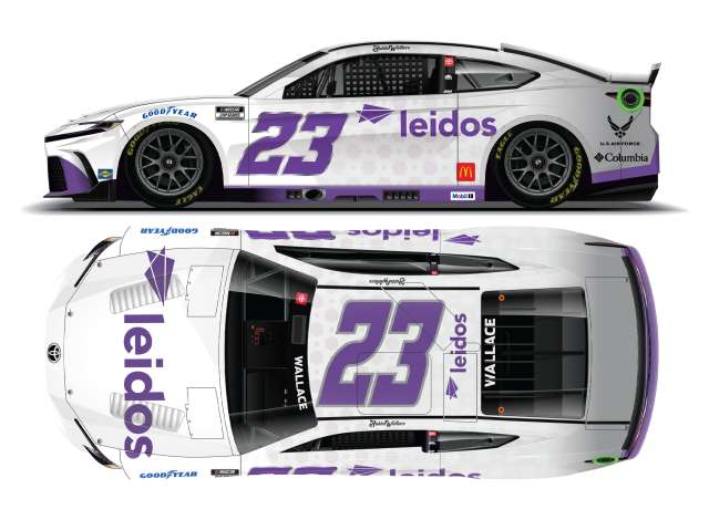 Toyota Camry XSE #23 Bubba Wallace *Leidos*, white/purple 2025