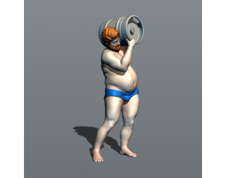 Фигурка Банщик 3, окрашенная