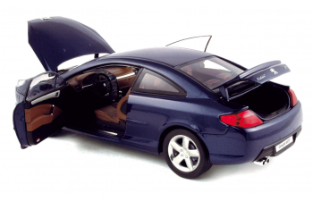 PEUGEOT 407 Coupe 2005, 184764 1/18, blue Montebello