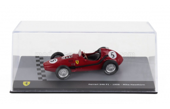 FERRARI F1 Dino 246 №5 World Champion Season (1958) Mike Hawthorn - Con Vetrina - With Showcase, Red