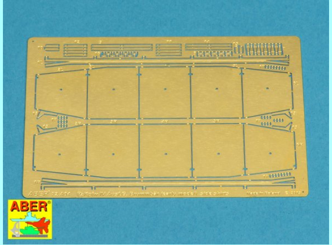 Фототравление для Side skirts for PzKpfw IV, Ausf.G, early Brummbar