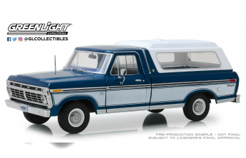 FORD F-100 Bodyside Accent Panel and Deluxe Box Cover 1975 Midnight Blue Poly