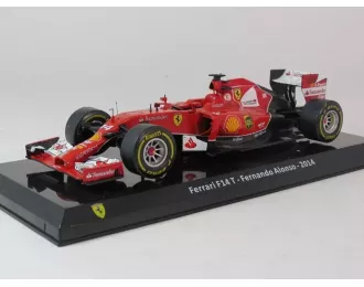 FERRARI F1 F14-t №14 Season (2014) Fernando Alonso - Con Vetrina - With Showcase, Red Black White