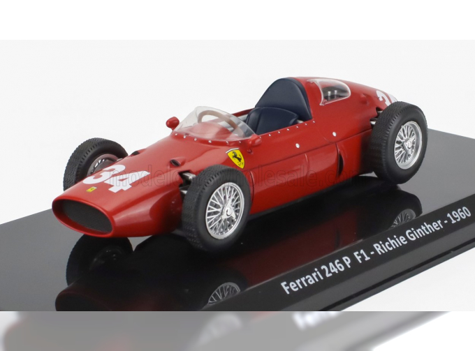 FERRARI F1 246p №34 Richie Ginther Season (1960) - Con Vetrina - With Showcase, Red