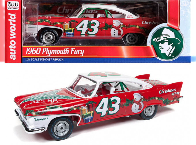 Plymouth Fury 1960 #43 Richard Petty Xmas edition