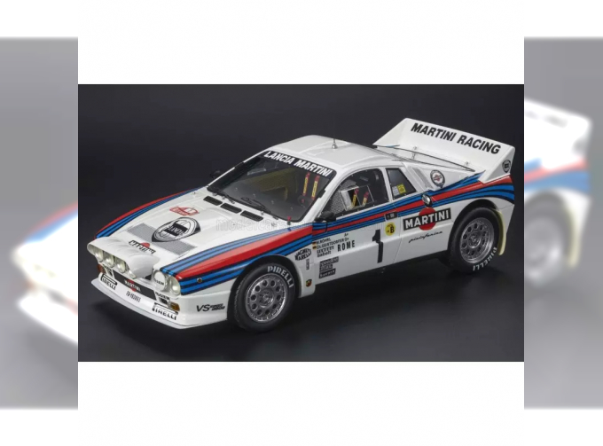 LANCIA 037 Martini Racing №1 Winner Rally Montecarlo (1983) Walter Rohrl - Christian Geistdorfer, White