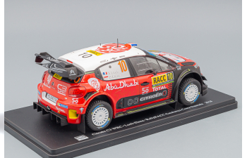 CITROEN C3 Wrc Abu Dhabi #10 Winner Rally Catalunya Costa Daurada (2018) S.Loeb - D.Elena, Black Red White