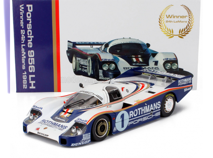 PORSCHE 956lh 2.6l F6 Twin Turbo Team Rothmans Porsche System №1 Winner 24h Le Mans (1982) Jacky Ickx - Derek Bell, White Blue