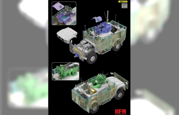 Сборная модель американский бронированный внедорожник MRAP (Mine-Resistant Ambush Protected) M1240A1 M-ATV с системой RPGNET
