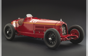 Сборная модель ALFA ROMEO F1 8c 2300 Monza №28 Winner Monaco Gp 1932 Tazio Nuvolari, Red