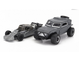BUGGY Set 2x Deckard's Fast Attak Buggy (2014) + Flip Car - Fast & Furious 7, 2 Tone Grey