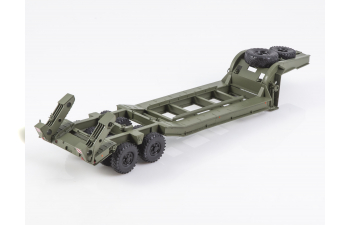 Минский 537 с полуприцепом-тяжеловозом, хаки