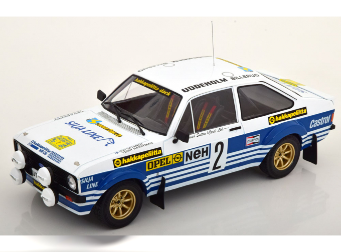 FORD Escort Mkii Rs N2 Rally Sweden (1982) A.Vatanen - T.Harryman, White Blue