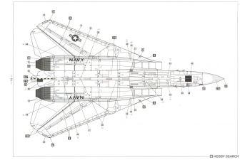 Сборная модель самолет F-14A Tomcat «VF-2 Охотники за головами 1976» (Limited Edition)