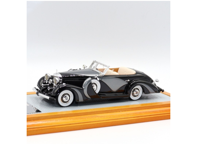 Mercedes-Benz 500K 1935 Cabriolet Saoutchik sn123696 open top, Black/Grey