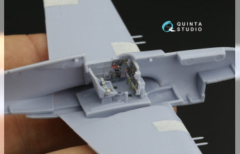 3D Декаль интерьера кабины P-40B (Airfix)