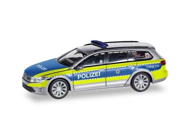 VOLKSWAGEN Passat GTE police Hessen, grey / yellow / blue