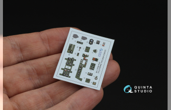 3D Декаль интерьера кабины A6M5 Zero, пр-ва Nakajima (Fine Molds)