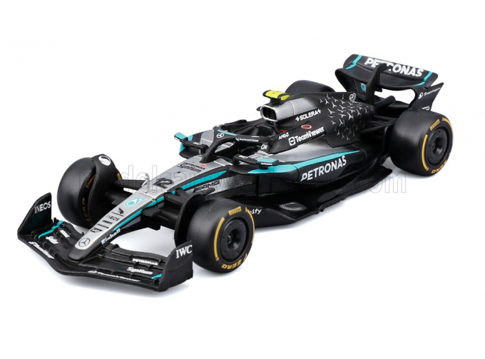 MERCEDES-BENZ GP F1 W16 Team Amg Petronas Motorsport №12 Season (2025) Andrea Kimi Antonelli, Black Silver Green
