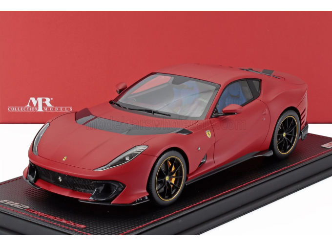 FERRARI 812 Competizione (2022) - Con Vetrina - With Showcase, Rosso F1 75 - Matt Red