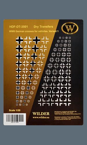 Сухая декаль WWII German crosses for vehicles.Variant 1