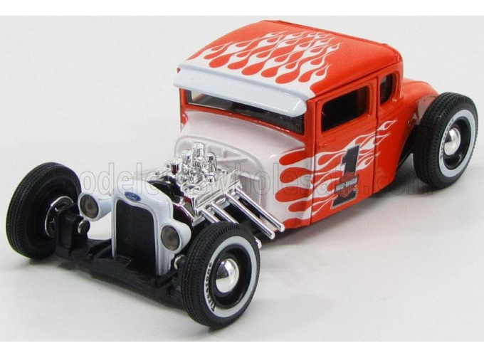FORD Model A Custom Harley-davidson №1 (1929), Orange White