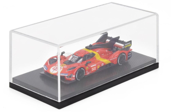 FERRARI 499p 3.0l turbo v6 Team ferrari AF Corse №51 Winner 24h Le Mans (2023) Alessandro Pier Guidi - James Calado - Antonio Giovinazzi - Con Vetrina - With Showcase