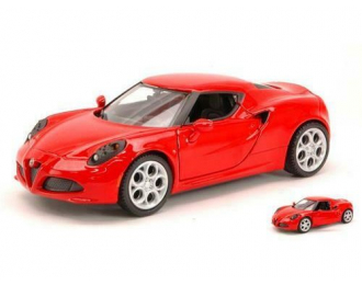 ALFA ROMEO 4C 2013, red