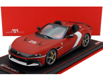 FERRARI 12cilindri V12 830cv Spider Open №25 (2025), Rosso Racing - Matt Red White
