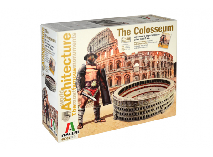 Сборная модель The Colosseum - Lungh.lenght Cm 41.0 X Largh.width Cm 31.0 X Alt.height Cm 11.0