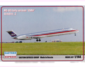 Сборная модель Пассажирский самолет McDonnell Douglas MD-80 ранний (USAir)