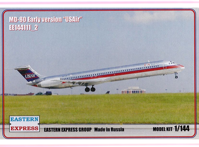 Сборная модель Пассажирский самолет McDonnell Douglas MD-80 ранний (USAir)