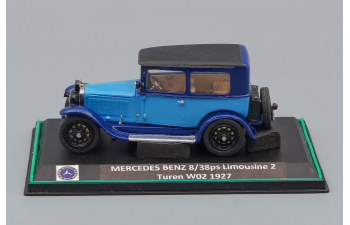 MERCEDES-BENZ 8/38ps Limousine 2 Turen W02 (1927), light blue / blue