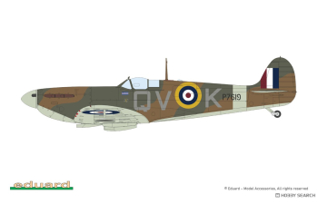 Сборная модель американский истребитель Spitfire Mk. IIa (Weekend)