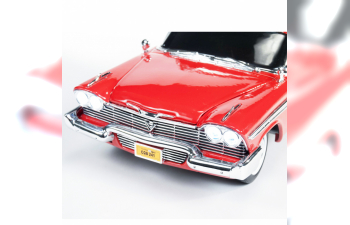 PLYMOUTH Fury Coupe (1958) - Black Windows - Evil Version - Christine La Macchina Infernale, Red White