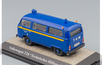 VOLKSWAGEN T2b Bus Technisches Hilfswerk Ortsverband Nurnberg 1967, blue