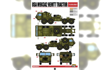 Сборная модель US HEMTT M983A2Tractor & Patriot PAC-3 Launching Station