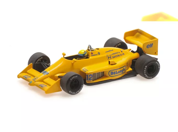 LOTUS F1 Honda 99t №12 Winner Monaco Gp Dirty Version (1987) Ayrton Senna - First Victory F1 Monaco Gp, Yellow