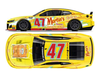 Chevrolet #47 Ricky Stenhouse *Martin's Famous Potato Rolls*, yellow/red 2025