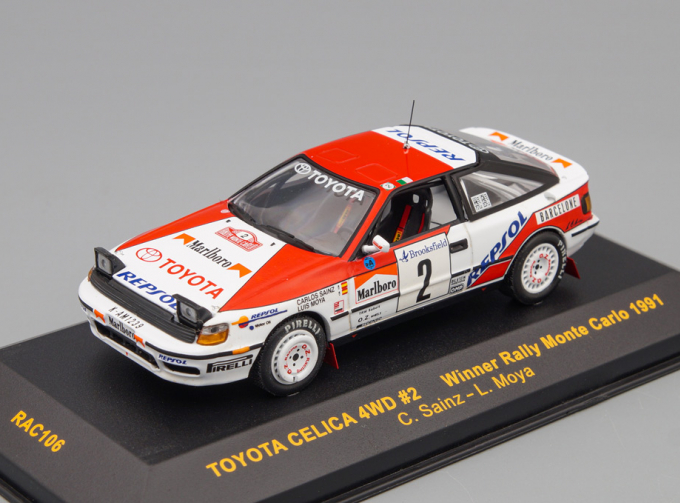 TOYOTA Celica 4WD Winner Rally Monte Carlo (1991), white / red