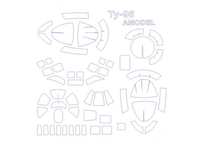 Набор масок окрасочных для Туплев-95М/У