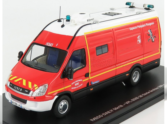 IVECO FIAT New Daily 50-18 Van Sdis 36 Sapeurs Pompiers Plongeurs (2019), Red White