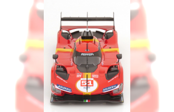 FERRARI 499p 3.0l Turbo V6 Team Ferrari Af Corse N 51 Winner 24h Le Mans (2023) Alessandro Pier Guidi - James Calado - Antonio Giovinazzi, Red