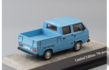 VOLKSWAGEN T3а Double Cabin (1983), blue