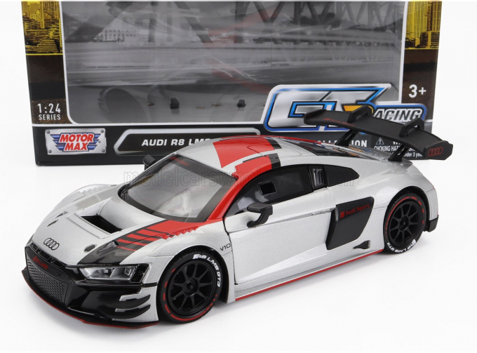 AUDI R8 Lms Gt3 (2021), Silver Red Black