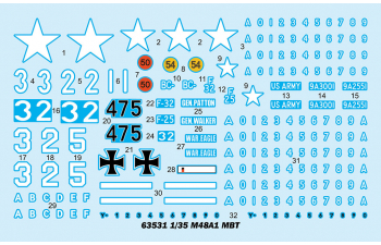Сборная модель Основной боевой танк M48A1 MBT