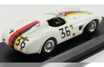 FERRARI 625lm Spider Ch.0637 N36 Venezuela Gp (1956) P.Drogo, white