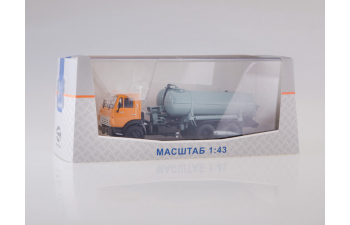 Вакуумная машина КО-505 на шасси Камский грузовик 53213, оранжевый / серый